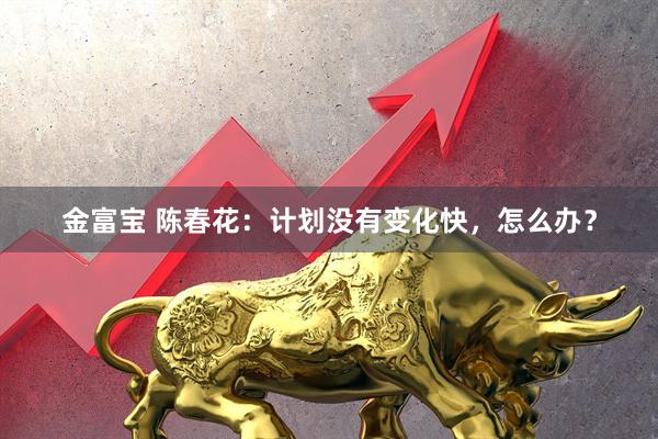 金富宝 陈春花：计划没有变化快，怎么办？