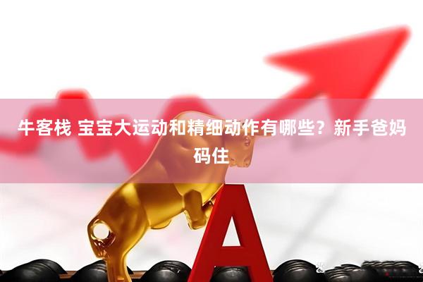 牛客栈 宝宝大运动和精细动作有哪些？新手爸妈码住
